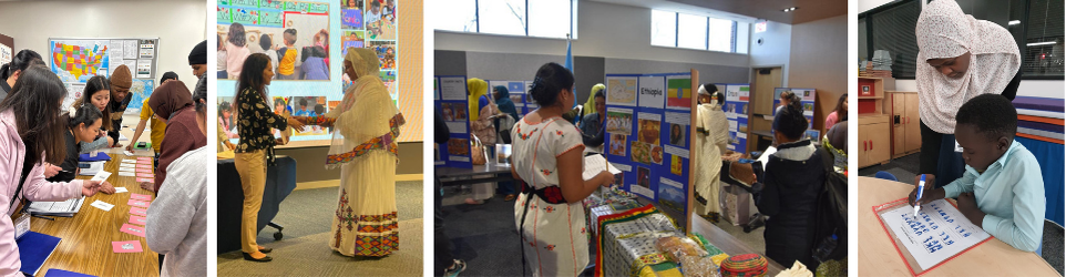 A collage of images from the Welcome Center